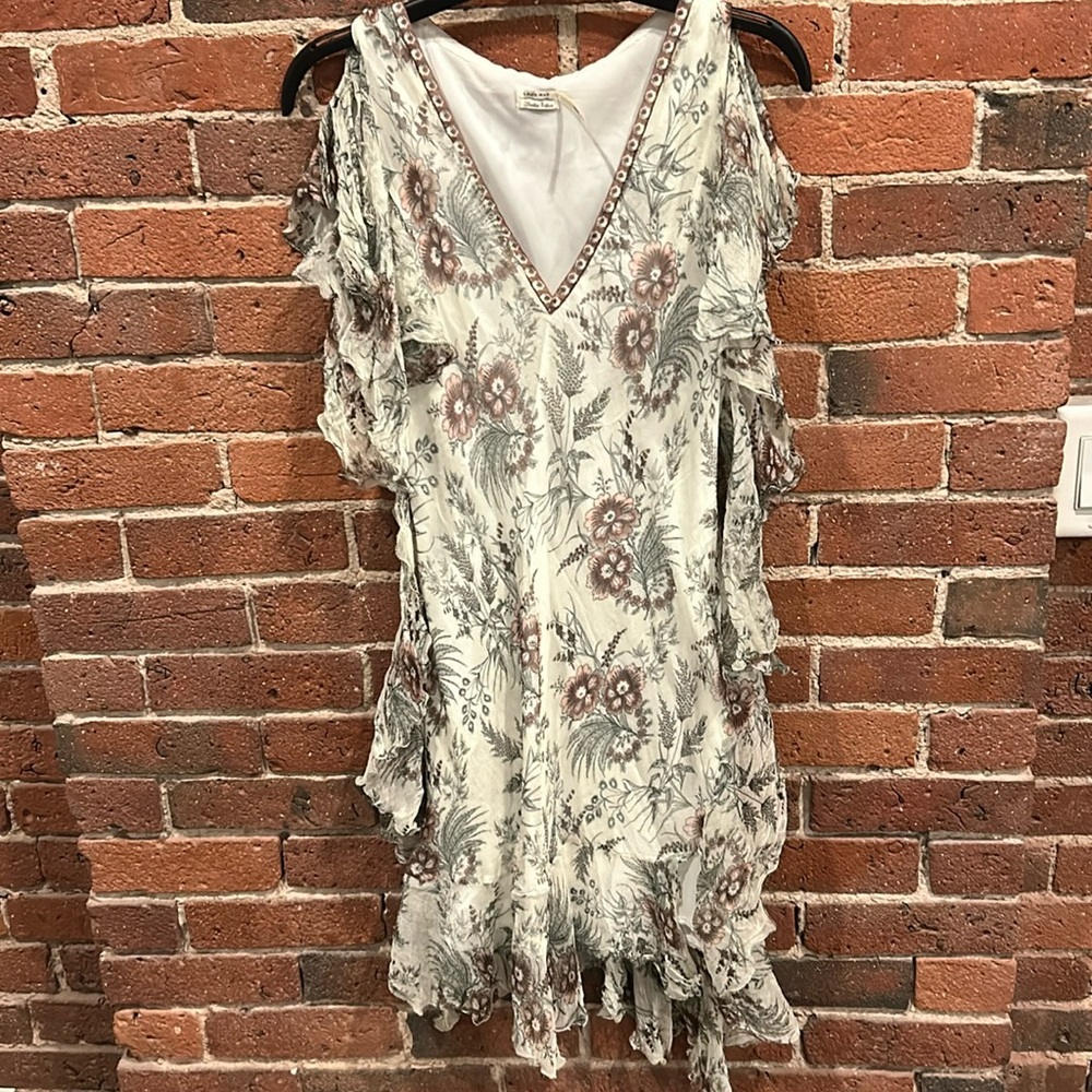 Silk floral dress